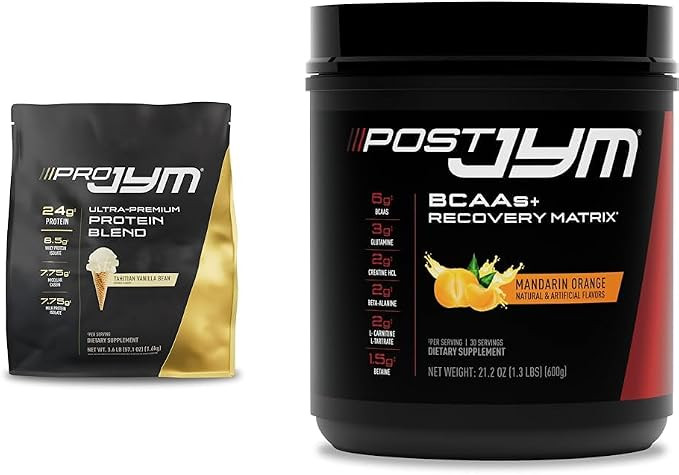 PRO JYM 45 Servings - Tahitian Vanilla Bean & - Post-Workout with BCAA's, Glutamine, Creatine HCL | Amazon (US)