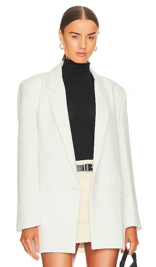 Maison Split Back Blazer in Orchid White | Revolve Clothing (Global)