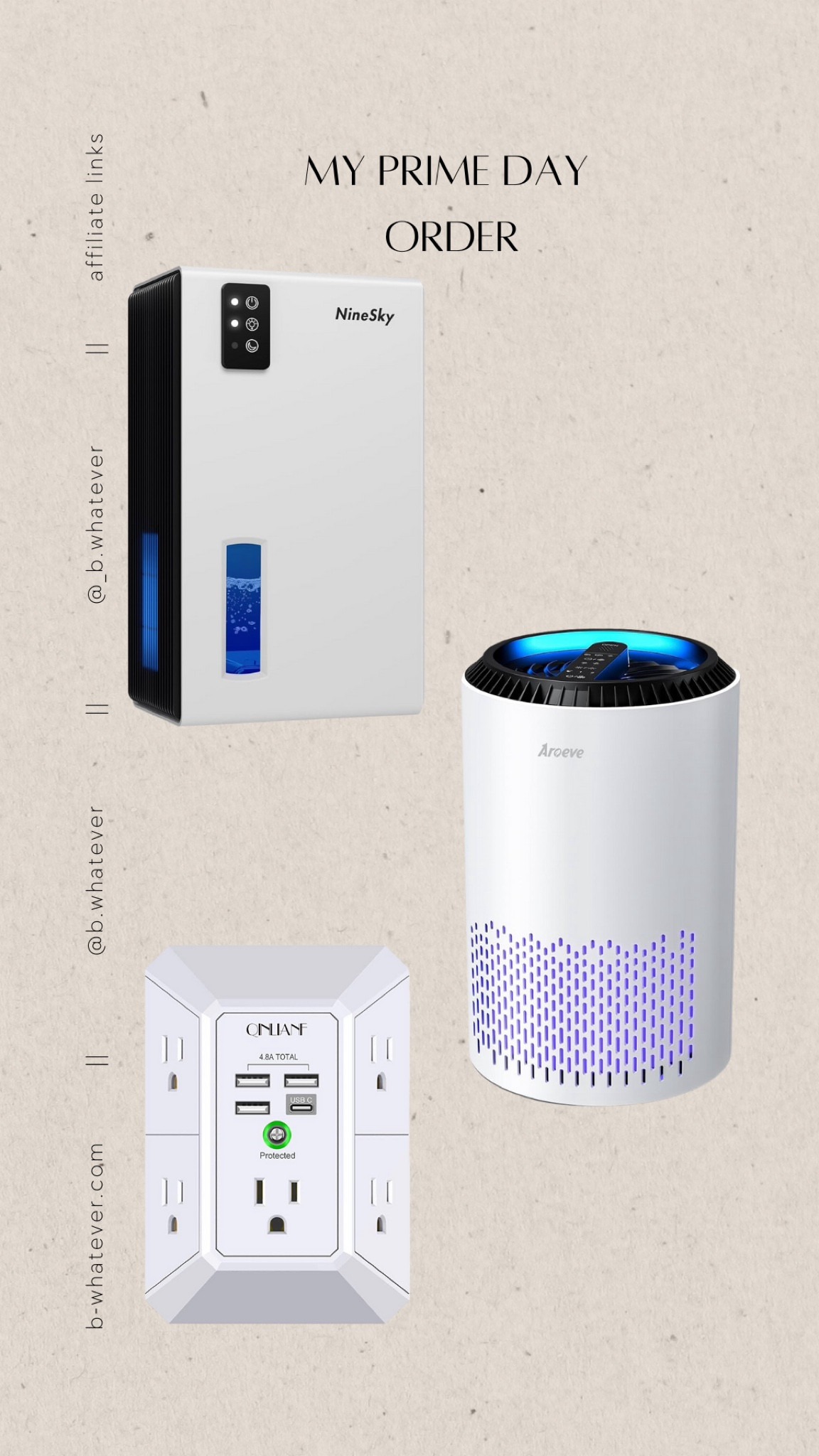 My prime day order consisted solely of things to help our house renovation! I ordered a dehumidifier for the basement, a few air purifiers, and surge protectors with usb ports! 

#LTKxPrimeDay #LTKHome #LTKSaleAlert