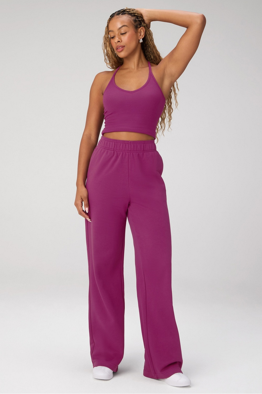 Year Round Terry Wide Leg Pant | Fabletics