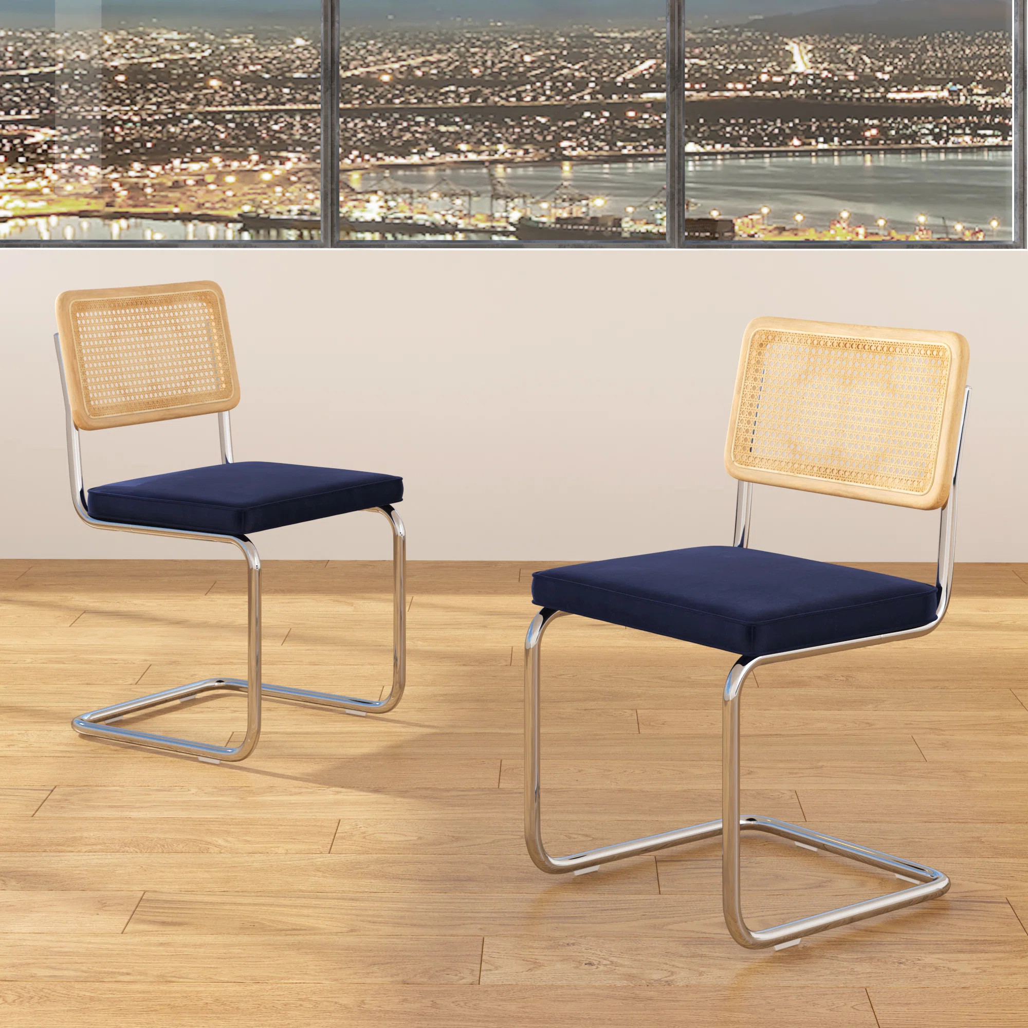Walsh Velvet Side Chair (Set of 2) | AllModern