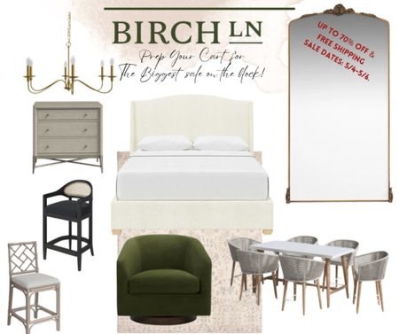 Prep your carts first THE BIGGEST SALE ON THE BLOCK. Beautiful items will be Up to 70% off & free shipping. Sale dates from 5/4-5/6! #BirchLanePartner #MyBirchLane @BirchLane

#LTKstyletip #LTKhome #LTKsalealert