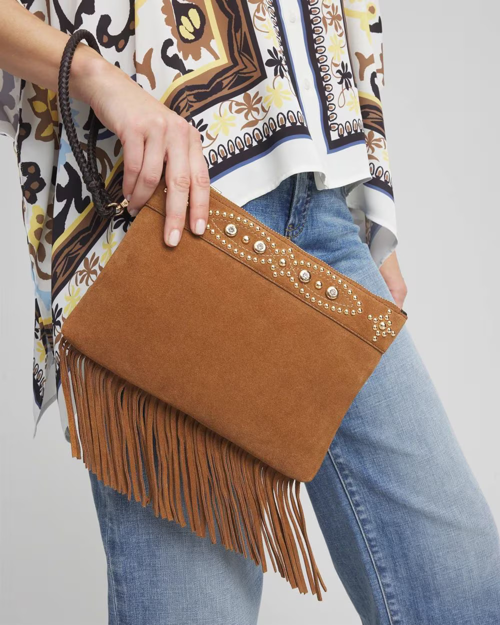 Embellished Fringe Wristlet | Chico's