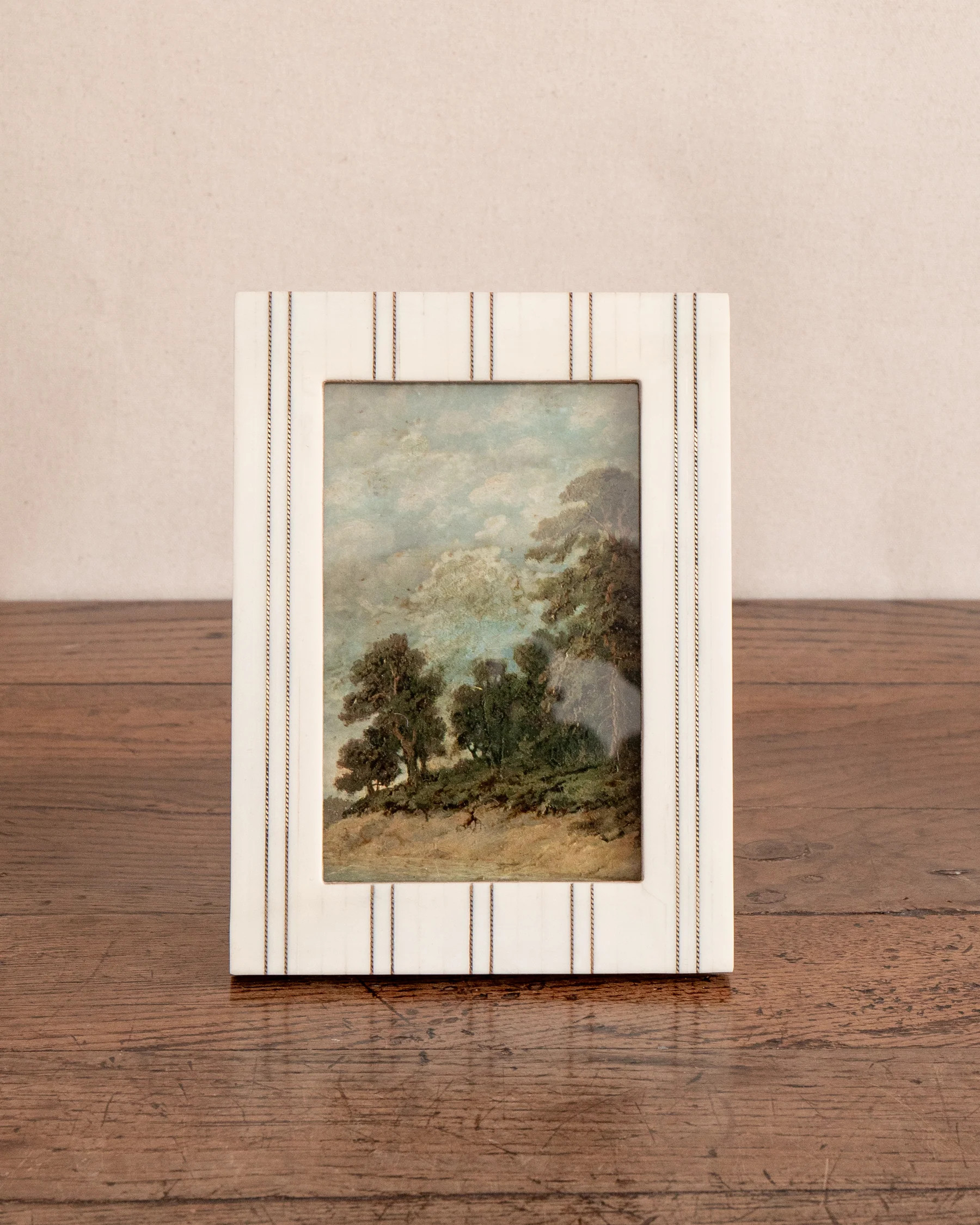 Ticking Stripe Photo Frame | The Vintage Rug Shop