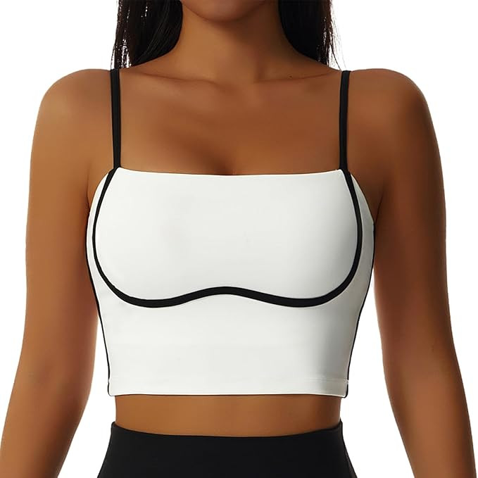 ZYTECO Women's Spaghetti Straps Padded Tight Running Sports Underwear Shockproof Quick Dry Workou... | Amazon (US)