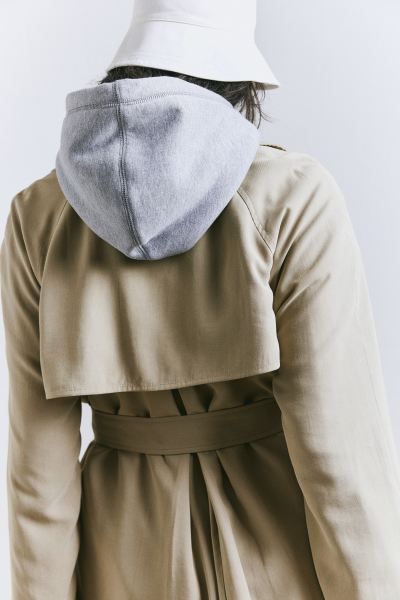Trench coat - Dark beige - Ladies | H&M GB | H&M (UK, MY, IN, SG, PH, TW, HK)