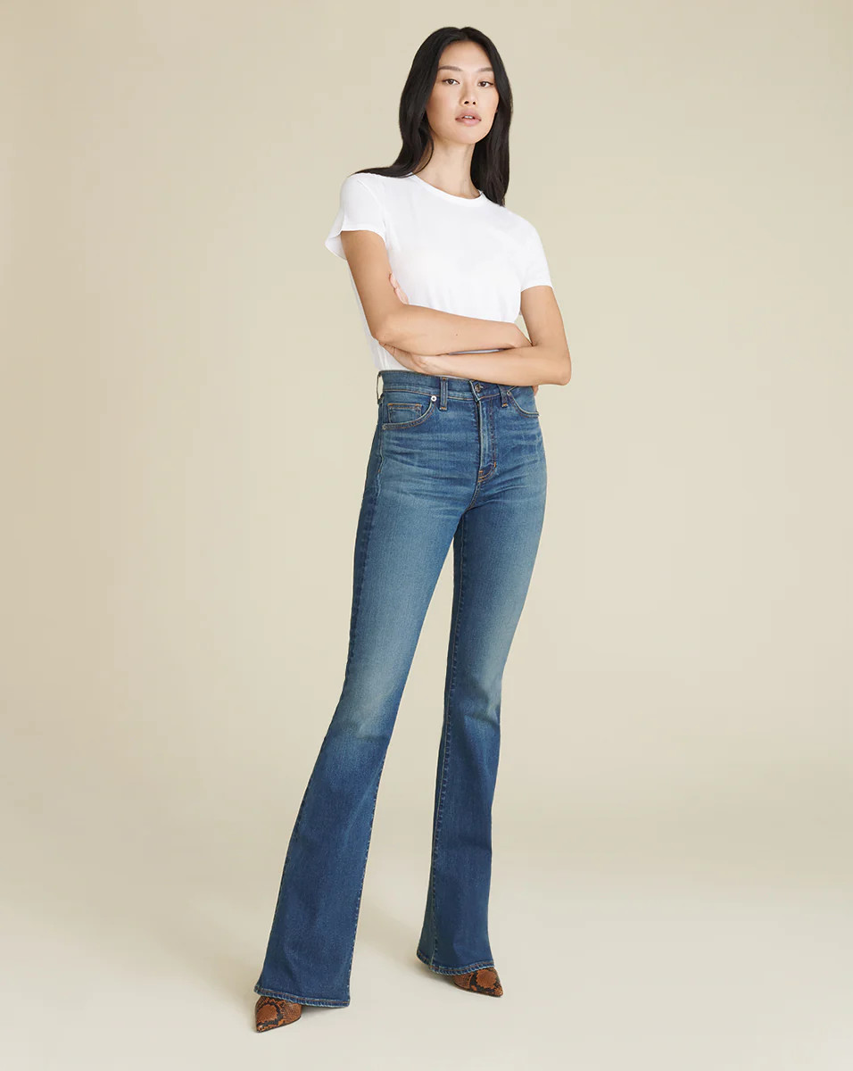 Gemma Mid-Rise Skinny Flare Jean | Veronica Beard