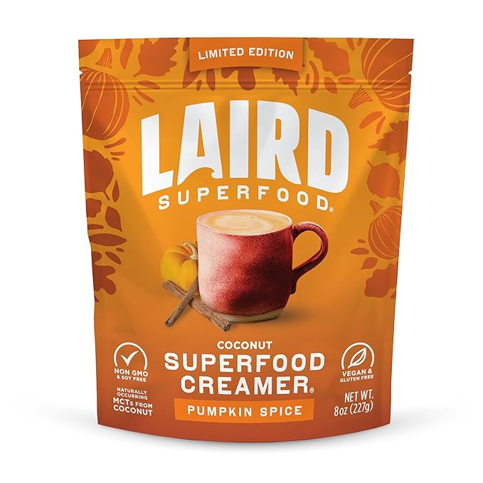 Laird Superfood Non-Dairy Original Superfood Pumpkin Spice with Real Pumpkin and Spices, Coconut ... | Amazon (US)