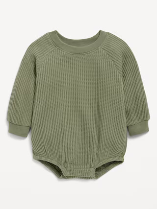 Long-Sleeve Fleece One-Piece Romper for Baby | Old Navy (US)
