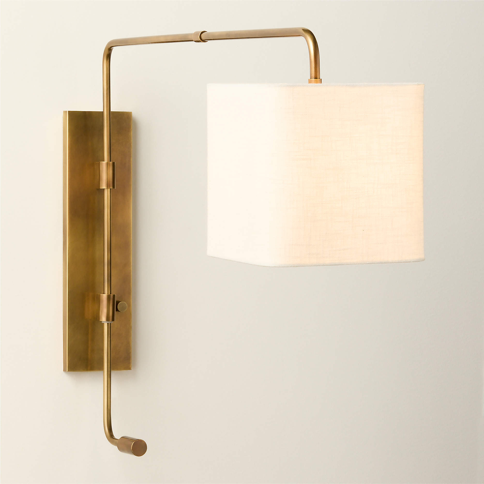 Archer Articulating Aged Brass Sconce + Reviews | CB2 | CB2