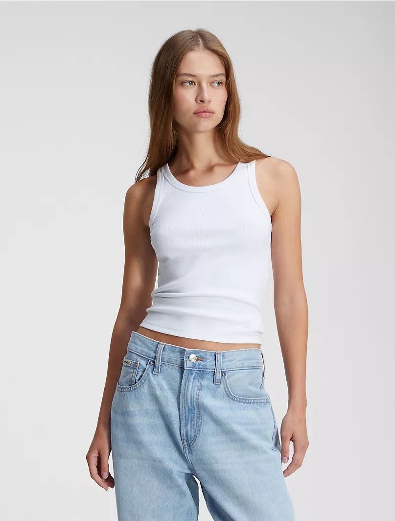 Cotton Contour Rib Tank | Calvin Klein | Calvin Klein (US)