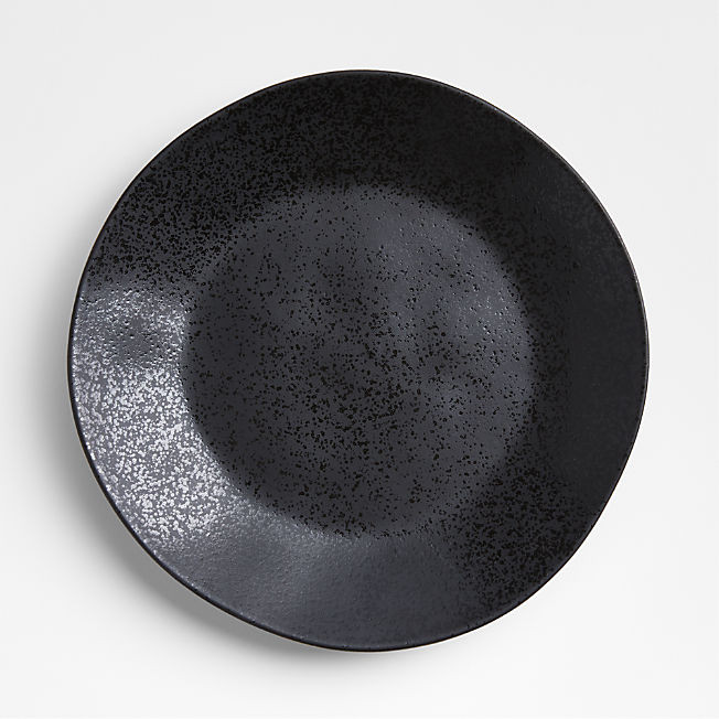 Marin Black Recycled Ceramic Dinner Plate + Reviews | Crate & Barrel | Crate & Barrel