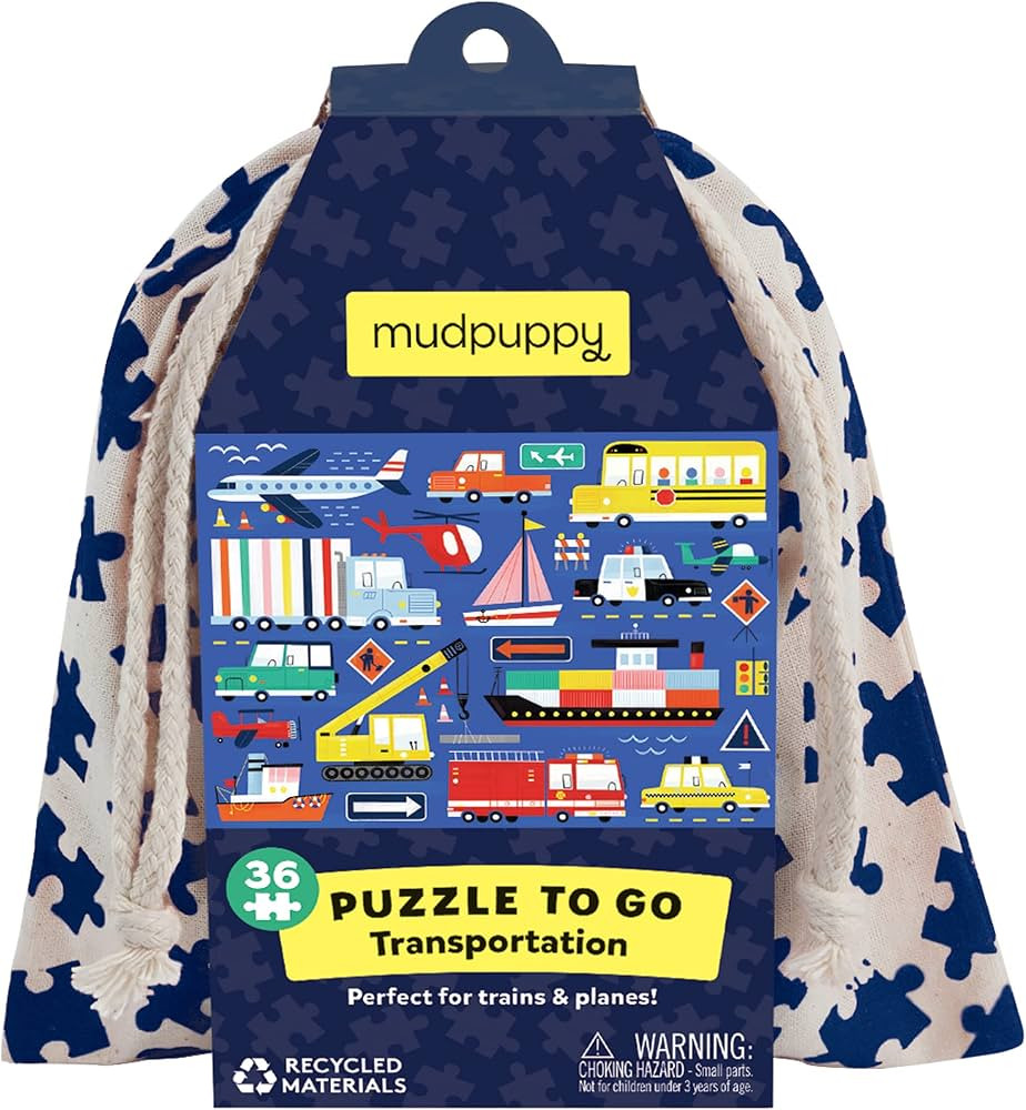 Mudpuppy Transportation Puzzle to Go from Mudpuppy - 36 Piece Jigsaw Puzzle for Children Ages 3+,... | Amazon (US)