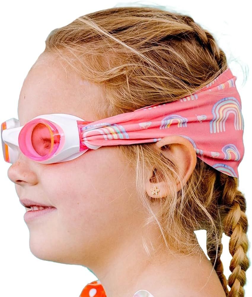 Splash Place SWIM GOGGLES with Fabric Strap - Fun, Fashionable, Comfortable - Adult & Kids Swim G... | Amazon (US)