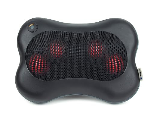 Zyllion Shiatsu Back Neck Massager - Kneading Massage Pillow with Heat ZMA-13-BK (Black) | Amazon (US)