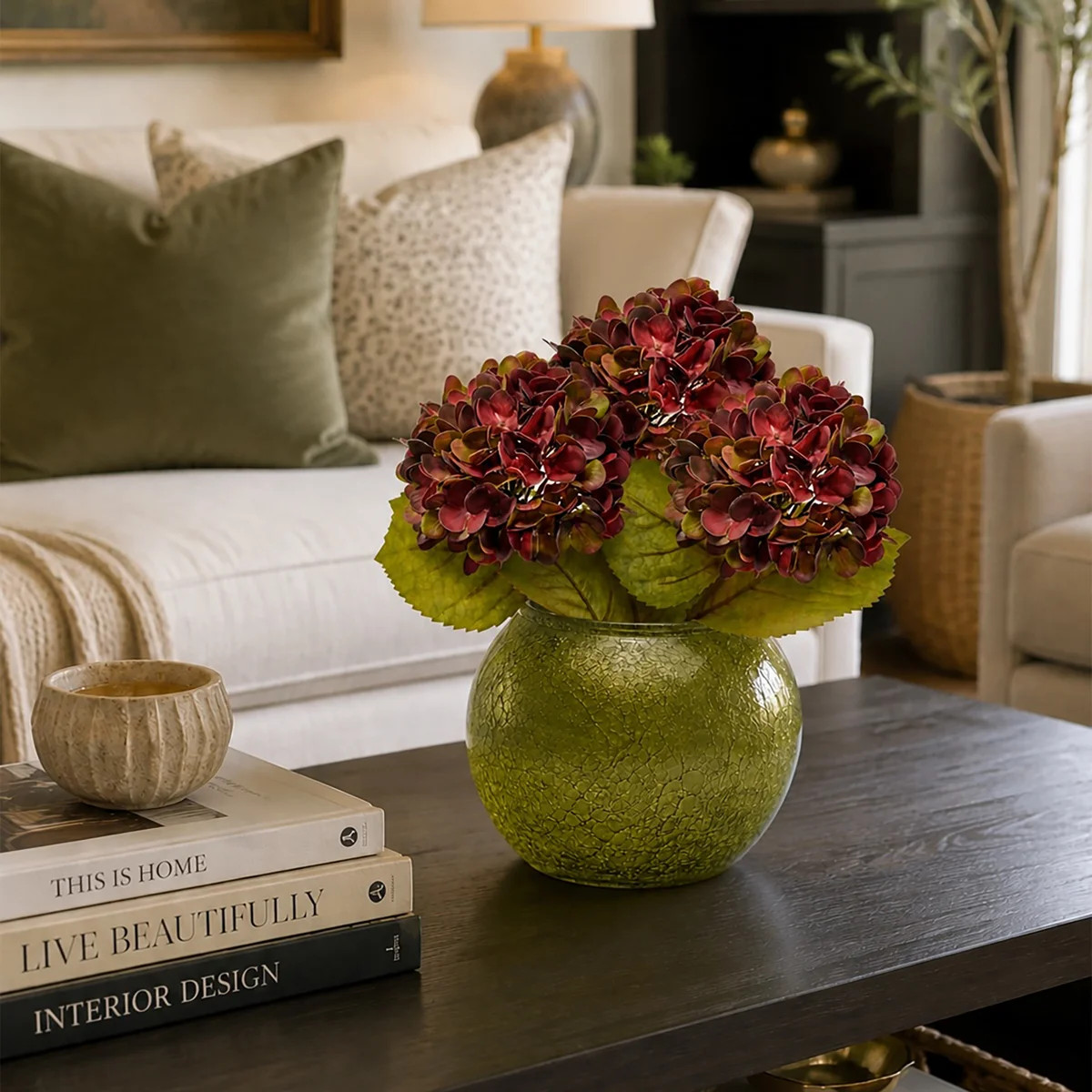 23"Just Cut Autumn Hydragnea (Set of 3) | Wayfair North America