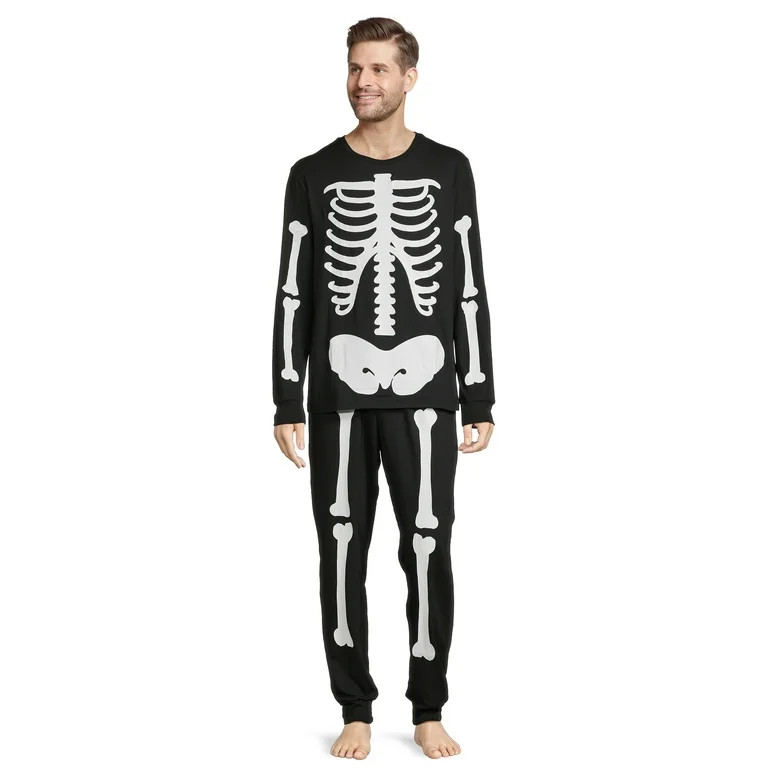 Way To Celebrate Men's Halloween Family Pajama Top and Joggers Set, 2-Piece, Sizes S-3X | Walmart (US)