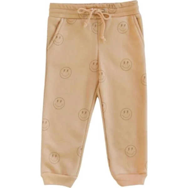 Sahara Happy Hippie Printed Sweatpants, Brown | Maisonette