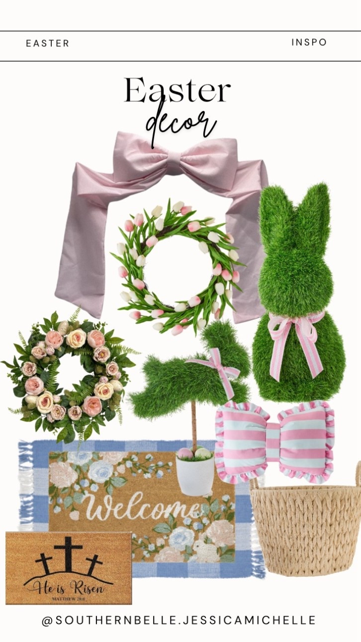 ￼ Easter and spring decor at Walmart 🌸🐣🪺🐰🐇🎀