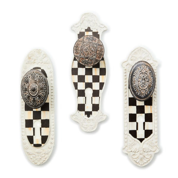 MacKenzie-Childs Courtly Door Knob Hooks | MacKenzie-Childs