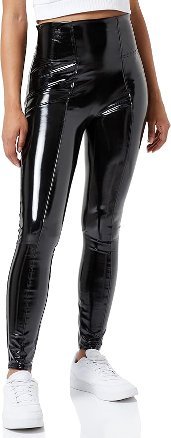 SPANX Women's Faux Patent Leather Leggings | Amazon (US)