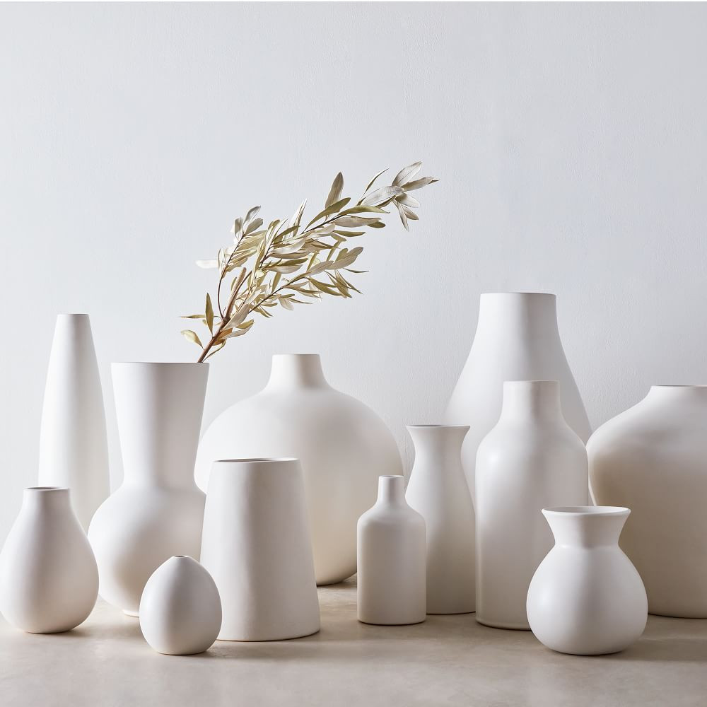 Pure White Ceramic Vases | West Elm (US)