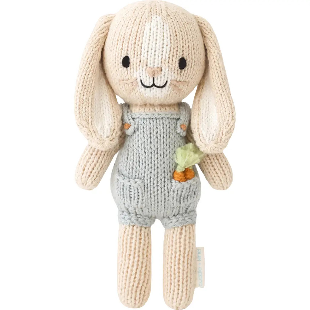 cuddle+kind Tiny Henry The Bunny Stuffed Animal in Blue at Nordstrom | Nordstrom