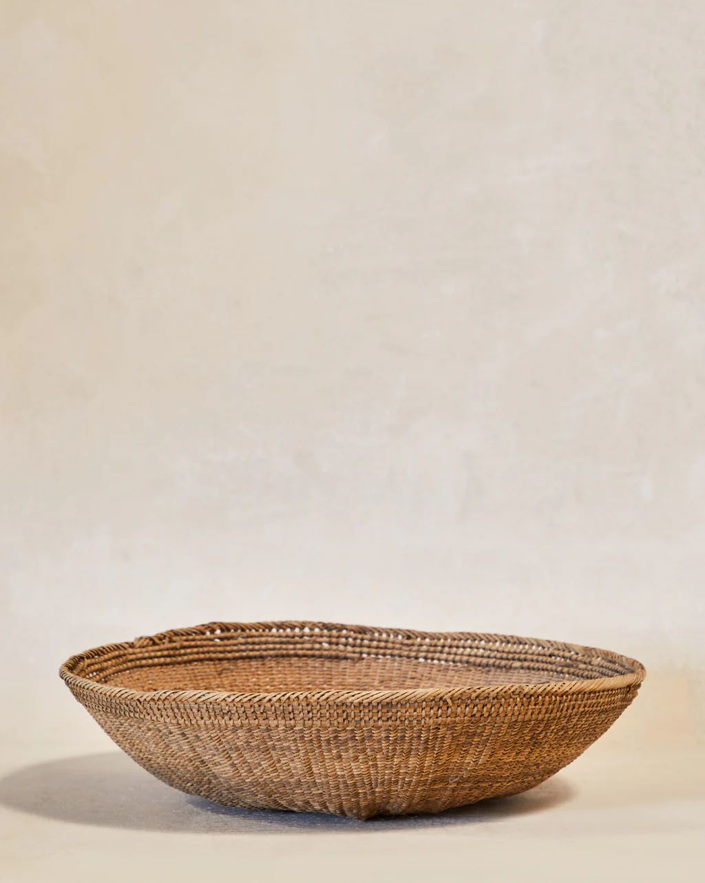 Vintage Weaved Round Basket | McGee & Co.