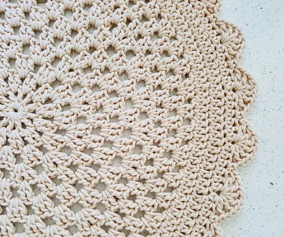 Many Colors Many Sizes  Handmade Large Crochet Rug Washable | Etsy | Etsy (US)