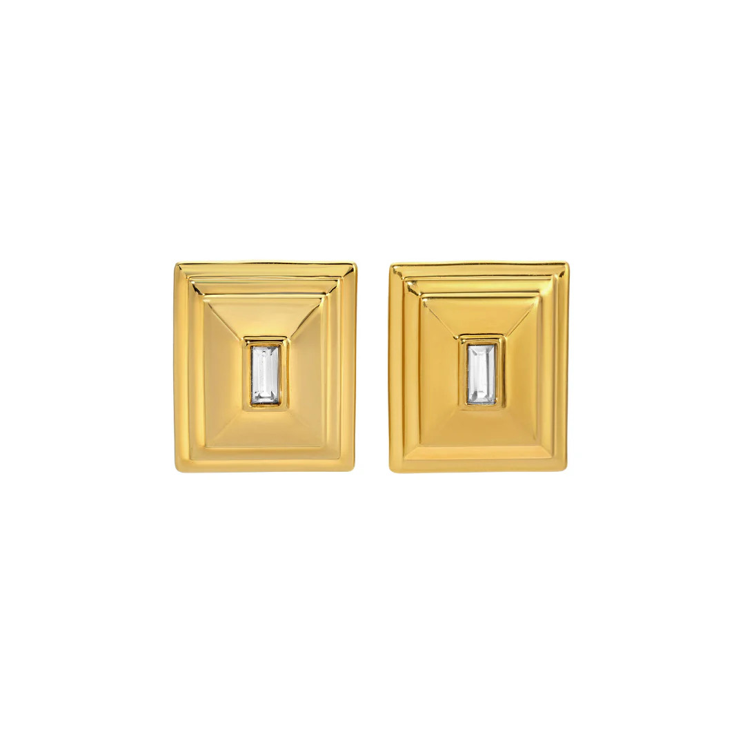 PLAZA GOLD EARRINGS | Heaven Mayhem