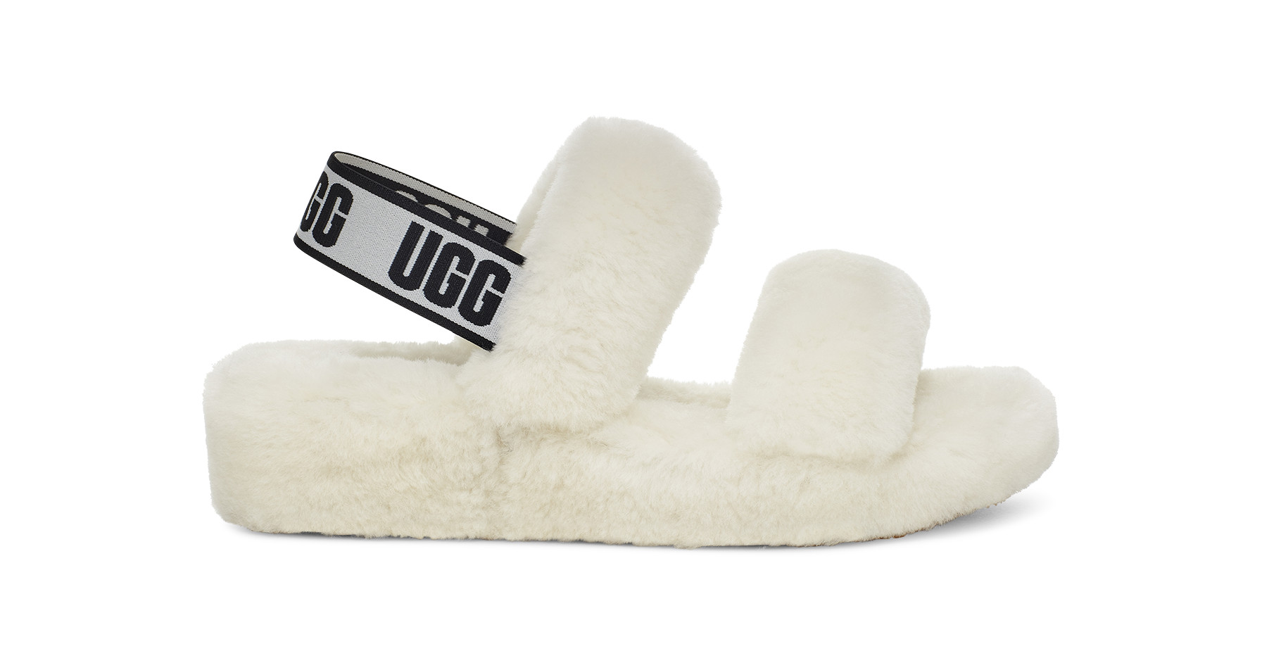 UGG Women's Oh Yeah Sheepskin Slippers in White, Size 5 | UGG (US)