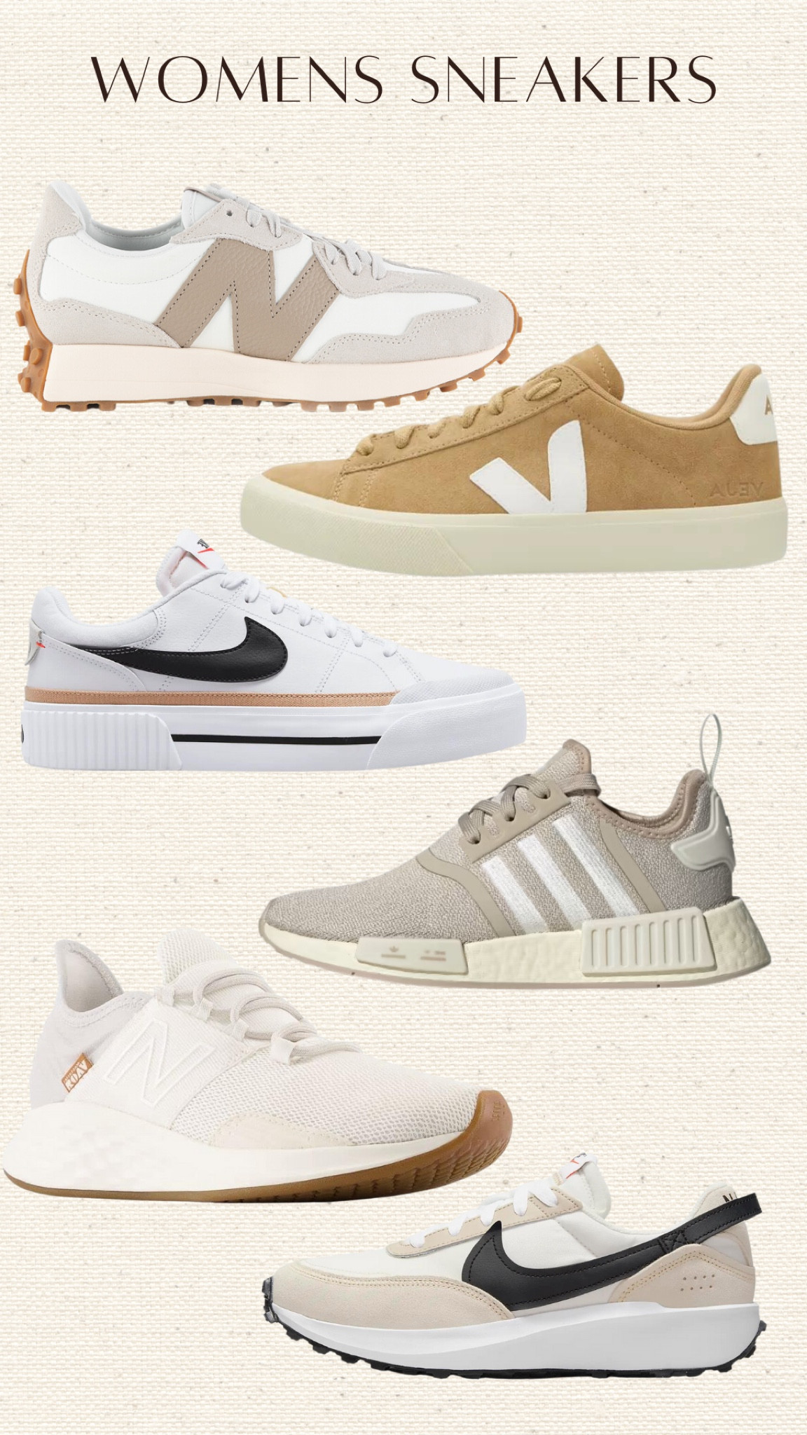 Women’s neutral sneakers 

| women’s shoes | neutral | mom wear | casual | tennis shoes

#LTKstyletip #LTKshoecrush #LTKGiftGuide