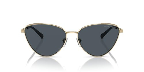 Michael Kors Women's MK1140 Cortez Cat Eye Sunglasses, Light Gold/Dark Grey Solid, 59 mm | Amazon (US)