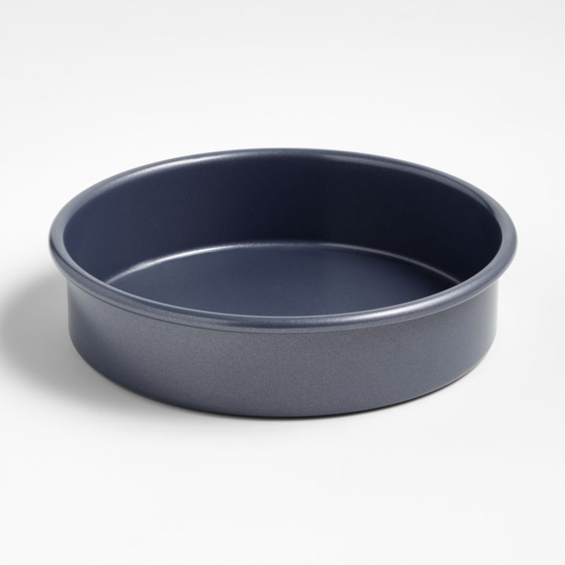 Crate & Barrel Slate Blue 9" Round Cake Pan + Reviews | Crate & Barrel | Crate & Barrel