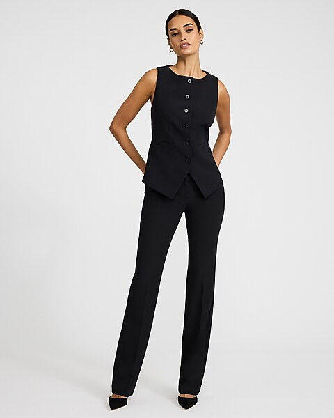 Editor Studio Stretch Twill Mid Rise Bootcut Pant | Express