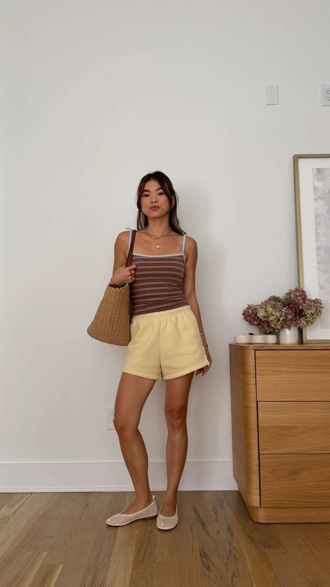 I love this @abercrombie tank. It’s petite friendly and comes in multiple colors!

Sizing info:
Abercrombie Bra Free 90s Cami (Size XS in Brown Stripe)
Abercrombie High Rise Sunday Mini Short (Size XS in Light Yellow)
Abercrombie Woven Balletic Flats (Size 6 in Cream) 

Petite style, petite fashion, mom outfit, mom style, petite shorts, petite outfit ideas, petite outfits, best shorts for petite, petite sweat shorts, spring style, spring outfits, beach outfits, vacation outfits, summer shorts, yellow shorts,

#LTKootd #LTKSeasonal #LTKPetite