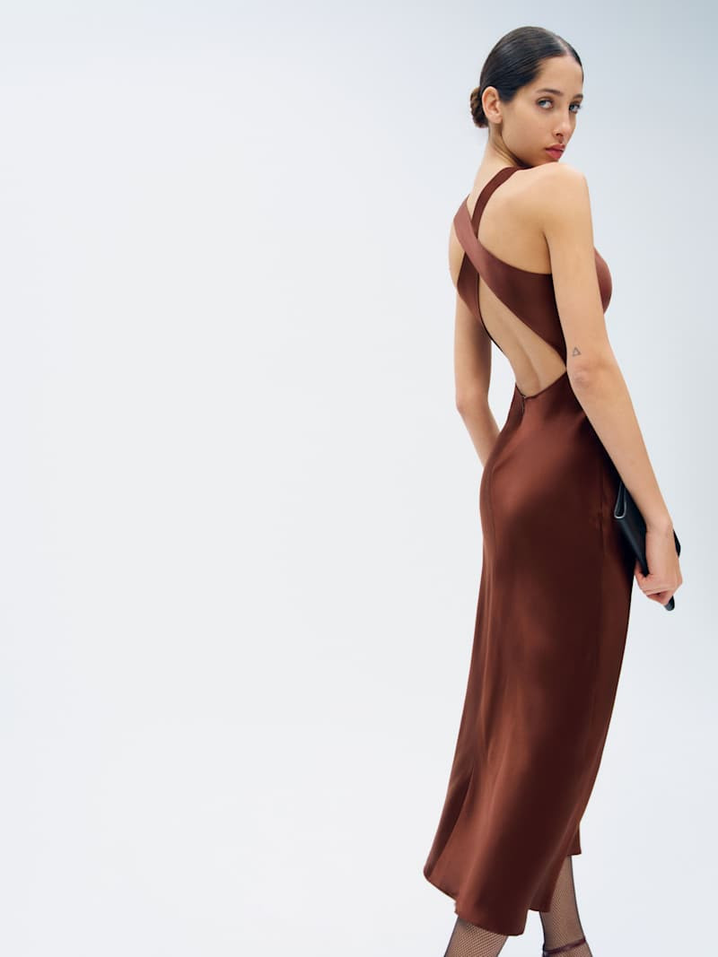Casette Silk Dress | Reformation (Global)