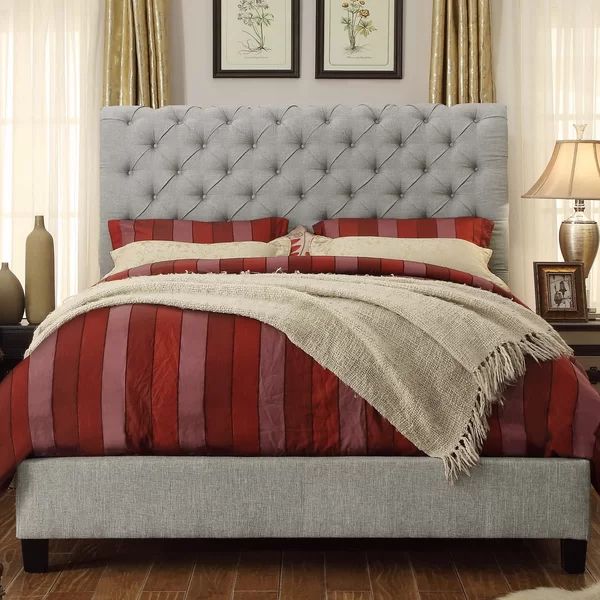 Lilyana Tufted Upholstered Low Profile Standard Bed | Wayfair North America
