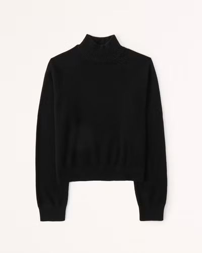 Cashmere Wedge Mockneck Sweater | Abercrombie & Fitch (US)