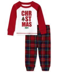 Unisex Baby And Toddler Matching Family Christmas Tartan Snug Fit Cotton Pajamas | The Children's Place