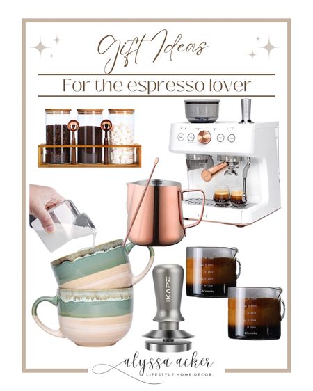 Gifts for the espresso lover in your life!! 

#espresso #latte #latteart #espressomachine ##giftguide #coffee #coffeelover

#LTKSeasonal #LTKhome #LTKGiftGuide