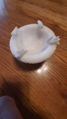 ALABASTER BIRD BATH WITH BIRDS  | eBay | eBay US
