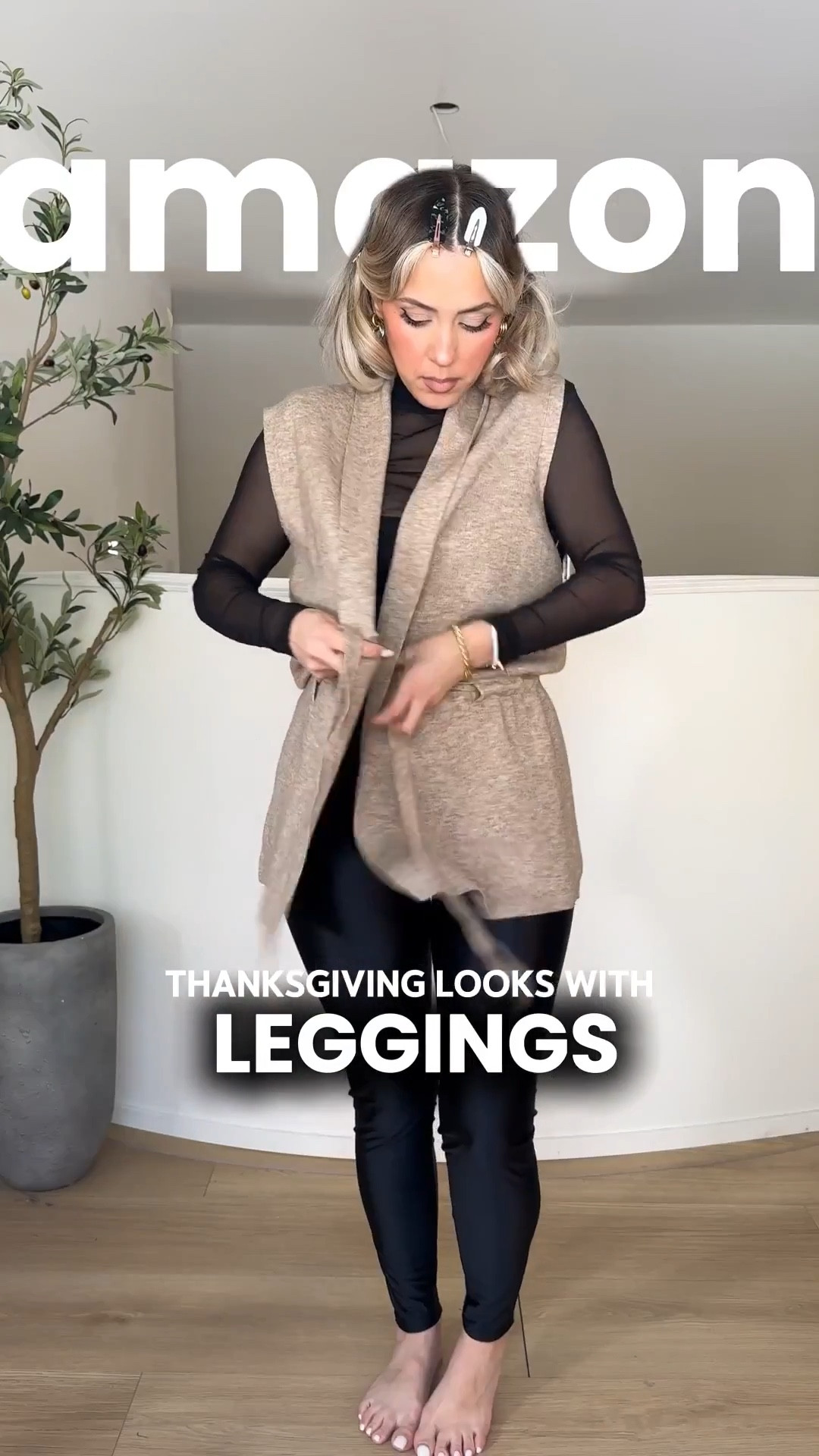 Thanksgiving Amazon with LEGGINGS 😍😆 gurrrll we need cute and comfy 👏🏼

✔️ size SMALL in leggings: they are the comfiest and stretchiest leggings that are not see-through and they have a very subtle sheen to them. They're not shiny. They don't have glitter, the subtle sheen makes him look very elevated!!! 

✔️ exact leggings are from Sghenr Womens Shiny High Waisted Neon Smooth Pants! 

I linked the exact same leggings from two different brands. I own them both and both leggings are identical, but I wanted to link both brands just in case one sells out.

All tops in a size SMALL + jackets!!! 


#LTKHoliday #LTKgrwm #LTKootd