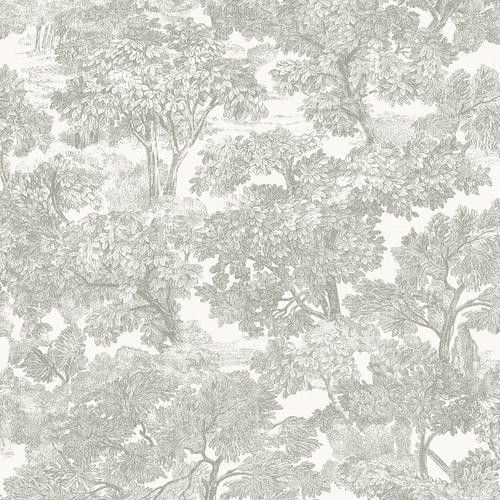 Brewster Home Fashions Spinney Toile Grey Wallpaper | DecoratorsBest | DecoratorsBest