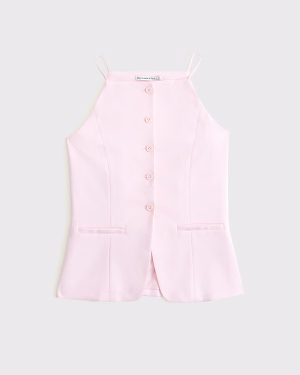 Strappy Tie-Back Vest | Abercrombie & Fitch (US)