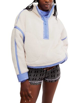 Free People Free People Mountain High Shine Half Zip Sweatshirt  | Bloomingdale's Women | Bloomingdale's (US)