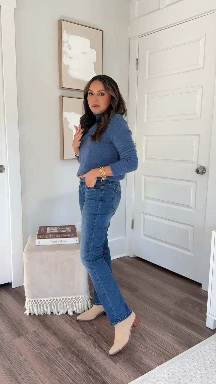 Use code RACHEL25 for 25% off 

Blue cashmere sweater size xs TTS 
Jeans size xs petite TTS - usually size 2/26 petite 
Tan Boots size 5.5 TTS

Fall outfit 
Fall dress 
Fall fashion 
Thanksgiving outfit 
Christmas outfit 
Holidays 

Honey Sweet Petite 
Honeysweetpetite 


#LTKStyleTip #LTKFindsUnder100 #LTKSeasonal