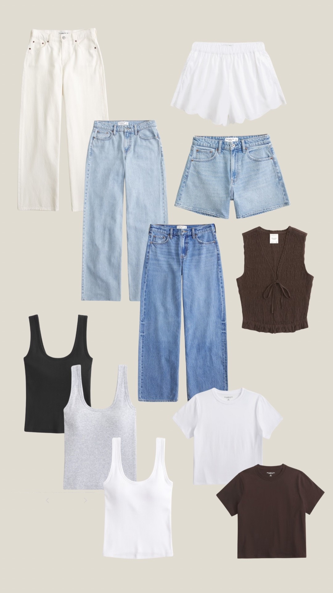 15-30% off Abercrombie🤍🤍 use code: AFXLTK - here are my absolute fave basics!!! These jeans and vests and baby tees are absolute staples in my wardrobe

#LTKsummer #LTKeurope #LTKjeans
