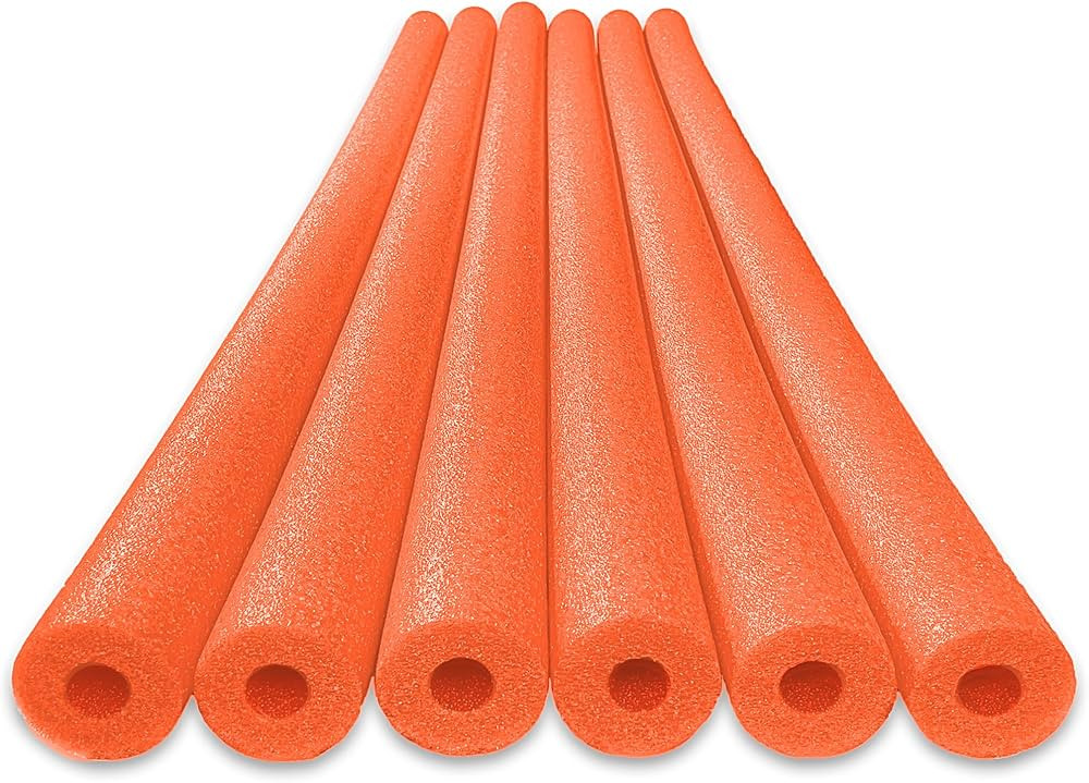 Oodles of Noodles Deluxe Foam Pool Swim Noodles - 6 Pack | Amazon (US)
