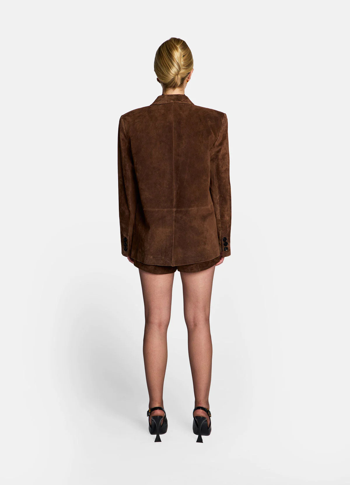 Brown Suede Blazer | DE SAVARY LONDON